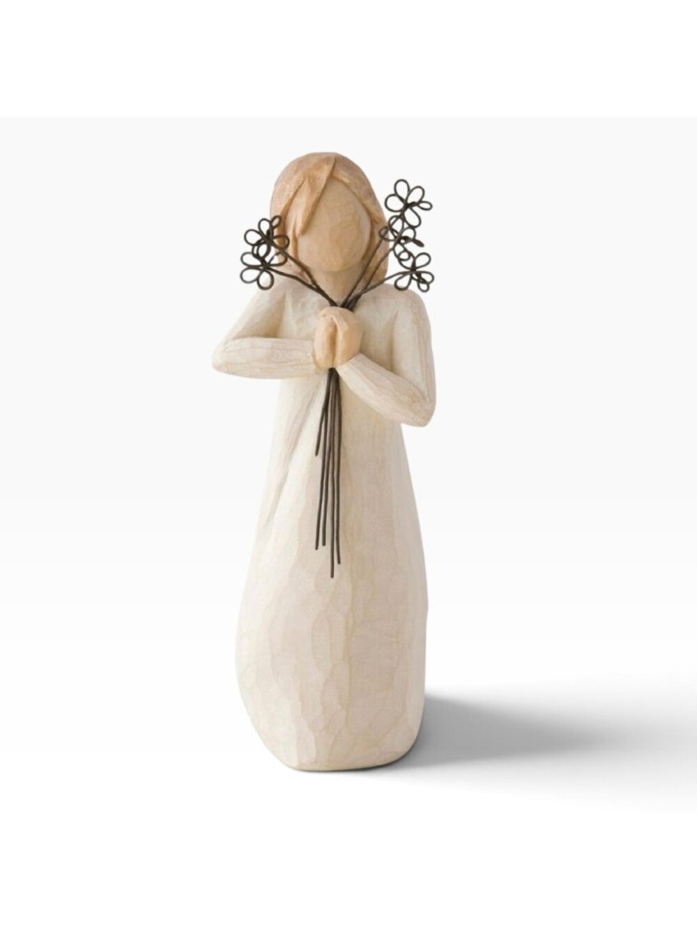 Willow Tree "Friendship" Hand-Painted Figurine With Flower Bouquet New